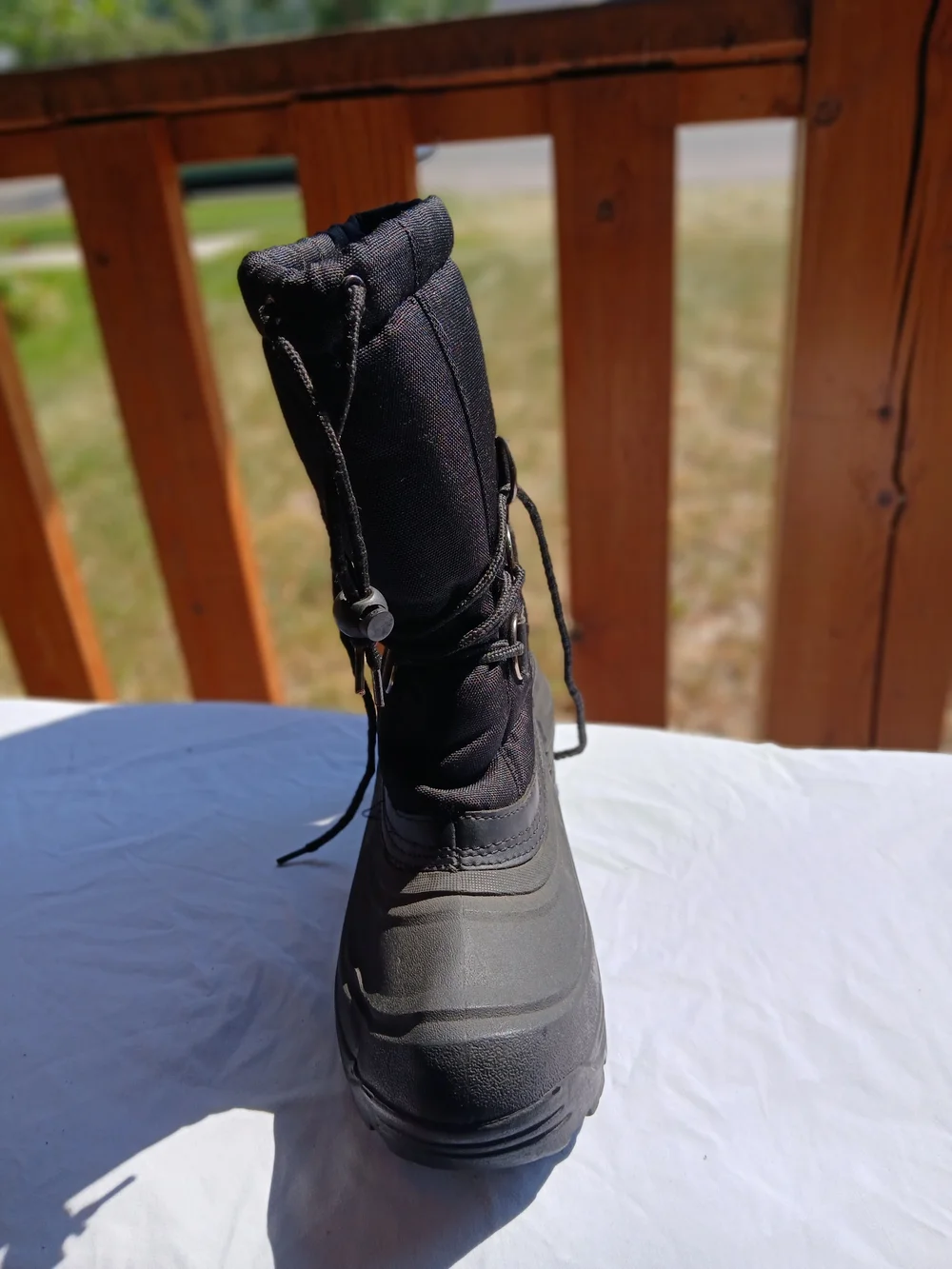 Men's Black Winter Lace-Up Boots